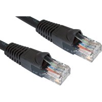Cables Direct Cat5e. 25m networking cable Black U/UTP (UTP)
