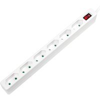 LogiLink LPS232 power extension 1.5 m 6 AC outlet(s) Indoor White