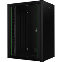 Lanview RWP16U45BL rack cabinet 16U Wall mounted rack Black