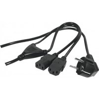 Hypertec 808410-HY power cable Black 1.8 m CEE7/7 2 x C13 coupler