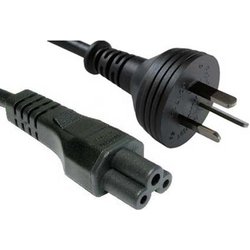 Fdl 2M Australian Mains Plug To C5 Clover Leaf Socket Cable