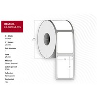 Capture CA-800264-105 printer label White
