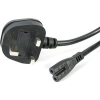 StarTech.com 3ft (1m) UK Laptop Power Cable. BS 1363 to C7. 2.5A 250V.
