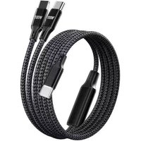 FDL 1.2M USB-C to 2 X USB-C - DUAL CHARGING CABLE - 100W (P-PP)