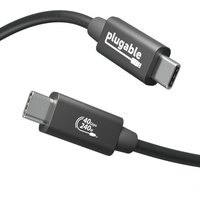 Plugable Technologies USB4 Cable with 240W Charging. 3.3 Feet (1M). US