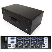 ADDER View Pro MultiScreen: 4 port - USB 2.0. Dual Head VGA KVMA Switc