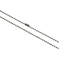 Digital ID 30inch Metal Bead Chain Necklace. Nickel Plated (Pack of 10