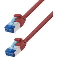 LogiLink Patch cable Cat.6A SLIM S/FTP LSZH. red. 7.50 m. SlimLine