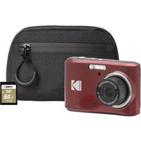 Kodak PIXPRO FZ45 16MP 4x Zoom Compact Camera - Red - Camera + 32GB SD