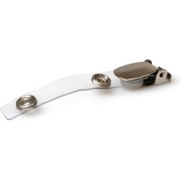 Digital ID Lever Clip with Metal Popper & 70mm Clear Strap (Pack o