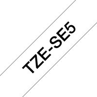 Brother TZE-SE5 DirectLabel black on white Laminat 24mm x 8m for Broth