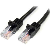 StarTech.com Cat5e Patch Cable with Snagless RJ45 Connectors - 3m. Bla