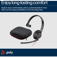 HP Poly Poly Blackwire C5210 USB-C Headset +Inline Cable (Bulk)