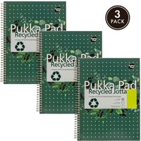 Pukka Pukka Pad A4 Wirebound Card Cover Notebook Recycled Ruled 110 Pa