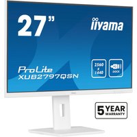 iiyama G-MASTER XUB2797QSN-W2 computer monitor 68.6 cm (27") 2560 x 1440 pixels Quad HD LED White