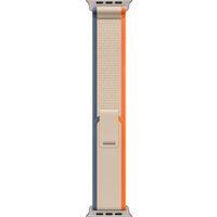 Apple 49mm Orange/Beige Trail Loop - S/M