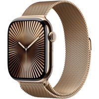 Apple Watch Series 10 GPS + Cellular 46mm Gold Titanium Case with Gold