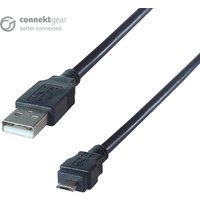 connektgear 2m USB 2 Android Charge and Sync Cable A Male to B Micro M