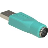 Microconnect USBA-M/PS2-F cable gender changer Violet