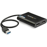 StarTech.com USB 3.0 to Dual DisplayPort Adapter. 4K 60Hz. DisplayLink