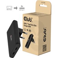 CLUB3D USB-C® Two Ports Slim Charger 65W GaN PD3.1 PPS