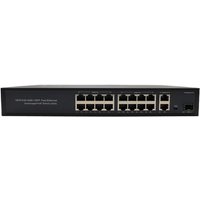 FDL 16 PORT PoE+ 2 RJ45 UPLINK & 1 SFP GIGABIT.R/M SWITCH - 240W