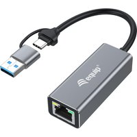 Equip USB-C to 2.5 Gigabit Ethernet Network (USB-C+A) Adapter