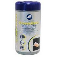 AF SCREEN-CLENE TUB 100 WIPESFOR MONITOR SCREENS & FILTERS AND FI