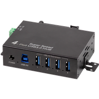 LogiLink USB 3.0 Hub. 4-port. metal case. industrial level. DIN rail