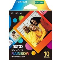 Fujifilm Instax Film 10 Shots SQUARE - Rainbow instant picture film 10