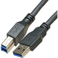 Cablenet 2m USB 3.0 Type A Male - USB 3.0 Type B Male Black Cable