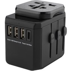 Microconnect MC-TRAVELADAPTER3 Electrical Power Plug Black Microconnect MC-TRAVELADAPTER3 Electrical Power Plug Black