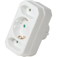 LPS221 power plug adapter Type F Type C +Type F Whi