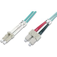 FDL 2.5M OM3 50/125 LC-SC DLX 2.8mm FIBRE OPTIC CABLE - AQUA