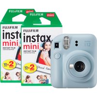 Fujifilm Instax Mini 12 Instant Camera - Pastel Blue - Camera + 40 Sho