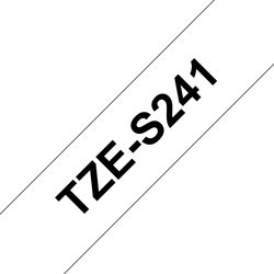 Brother TZE-S241 Directlabel Black On White Extra Strong Laminat 18Mm