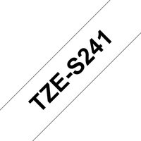 Brother TZE-S241 DirectLabel black on white extra strong Laminat 18mm