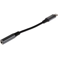 Maplin Lightning Connector to 3.5mm Female Jack Headphone Adapter 5cm