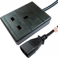 Cables Direct RB-001-1G power cable Black 0.5 m IEC C14 Power plug typ