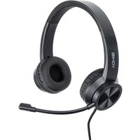 Lindy USB-C Office Headset with USB A to C Adapter