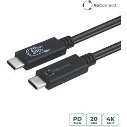Microconnect ECO-USB3.2CC1.5 Usb Cable Usb 3.2 Gen 2X2 1.5 M Usb C Bla