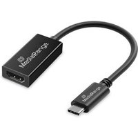 MediaRange USB Type-C to HDMI Audio and Video Converter. 20cm. Black