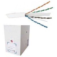 FDL CAT.6 UTP STRANDED PATCH CABLE LSZH (305M BOX) - WHITE