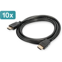 Digitus HDMI High Speed with Ethernet Connection Cable. Pack of 10 pcs