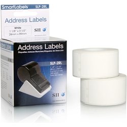 Seiko Instruments SLP-2RL White Self-Adhesive Printer Label