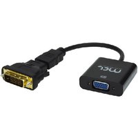 MCL CG-289C video cable adapter 0.25 m DVI-D VGA (D-Sub) Black