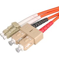 Cablenet 2m OM1 62.5/125 LC-SC Duplex Orange LSOH Fibre Patch Lead