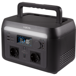 Logilink Portable Power Station. 600W. Lifepo4 Battery. Tuya Compatibl