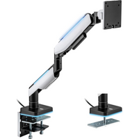 electriQ Premium Gaming Single Monitor Arm with RGB