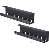 StarTech.com 2-Pack Under Desk Cable Management Tray. 42" Long (2